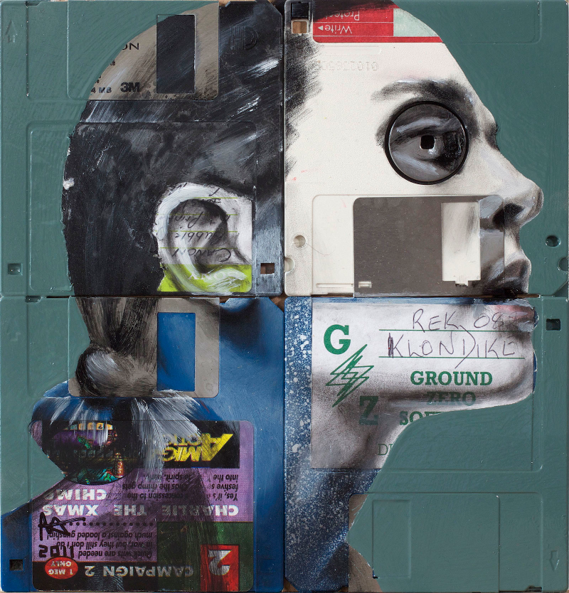 Illustration for article titled Timeless Portraits Created On Obsolete Floppy Disks And Film